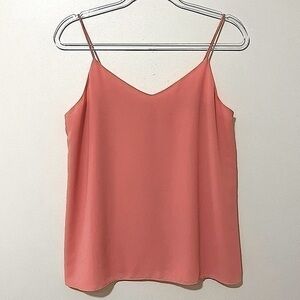 Elegant Coral Spaghetti Strap Top
